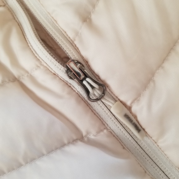 🌸 Marmot Off-White Ivory Pearl 800 Down Fill Vest Jacket Coat Size Medium M - Picture 10 of 15